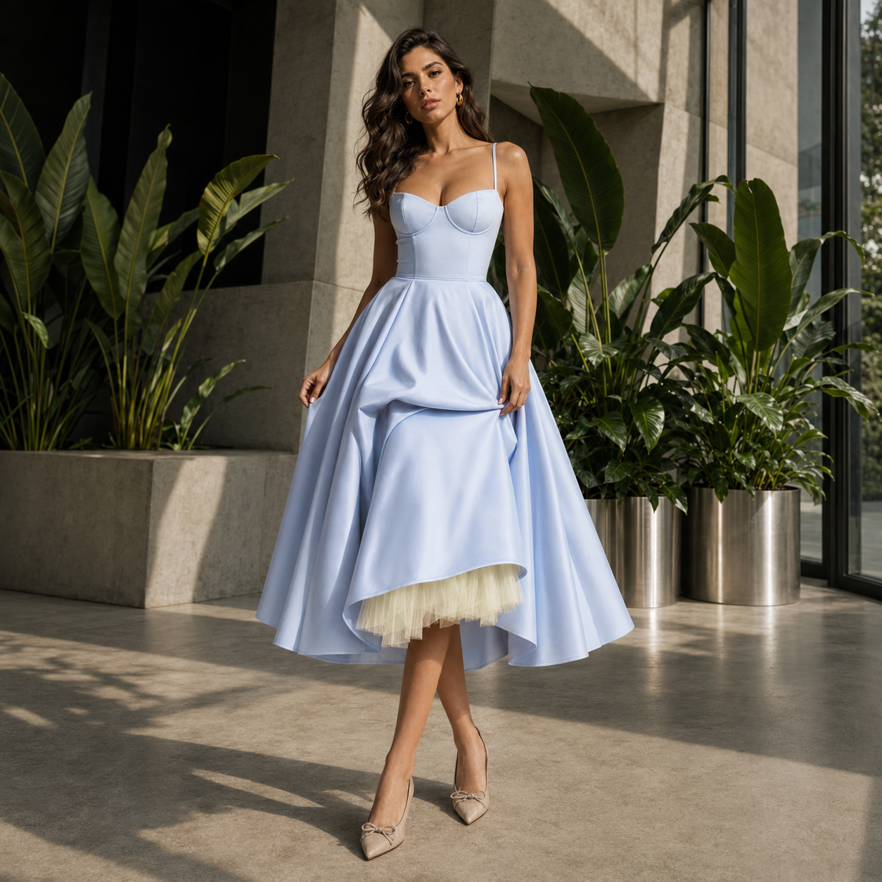 Encarni | Vestido midi romántico de verano