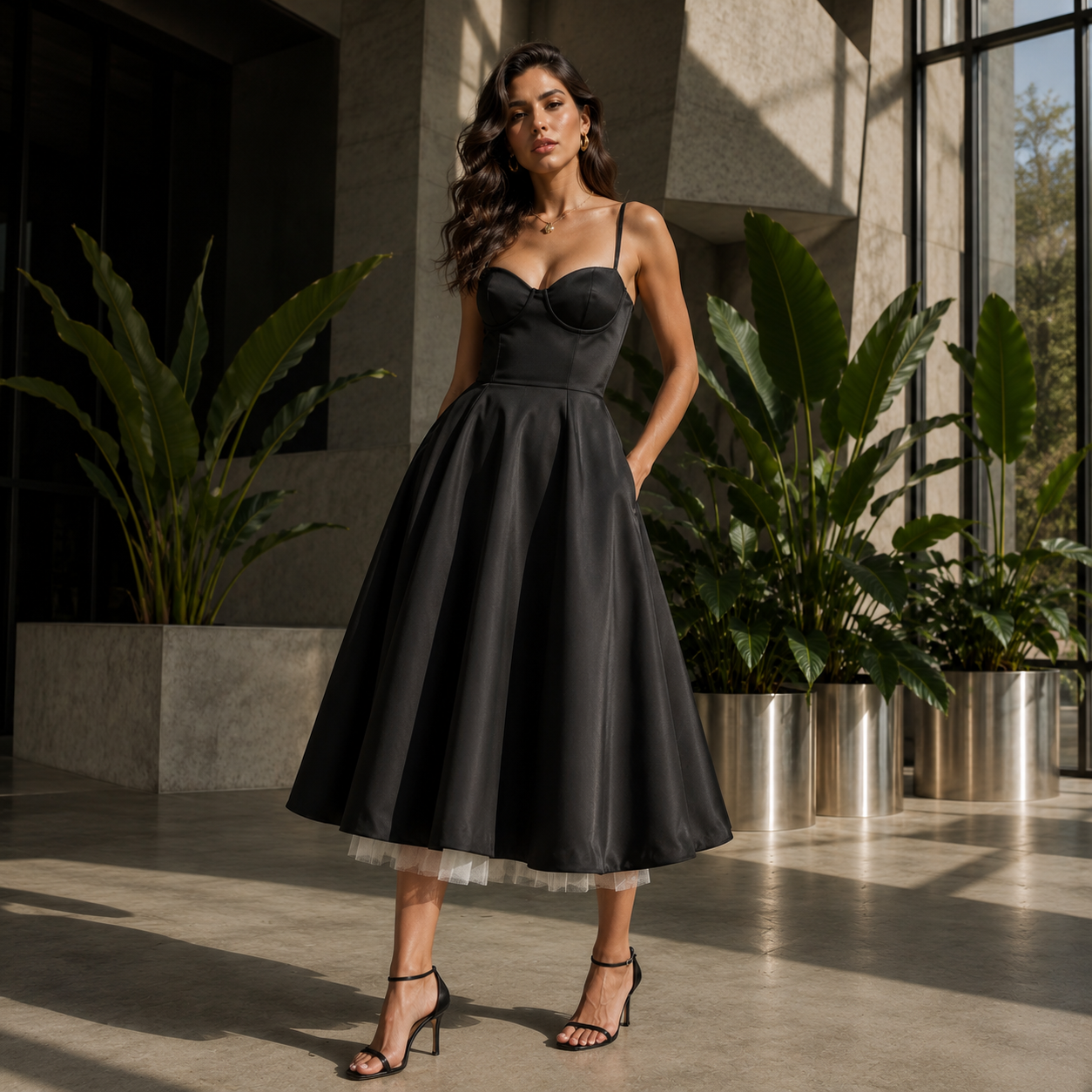 Encarni | Vestido midi romántico de verano