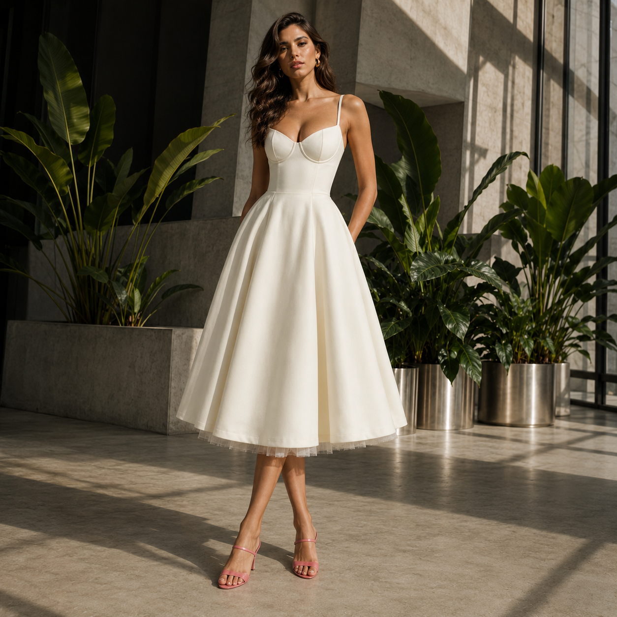Encarni | Vestido midi romántico de verano