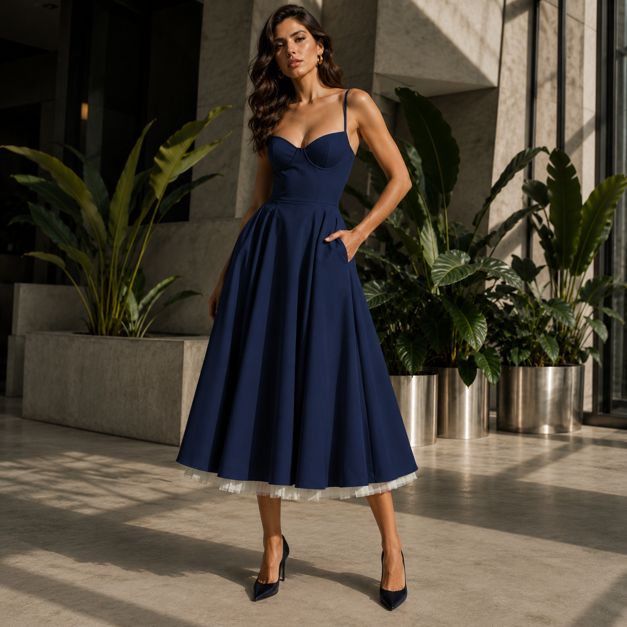 Encarni | Vestido midi romántico de verano