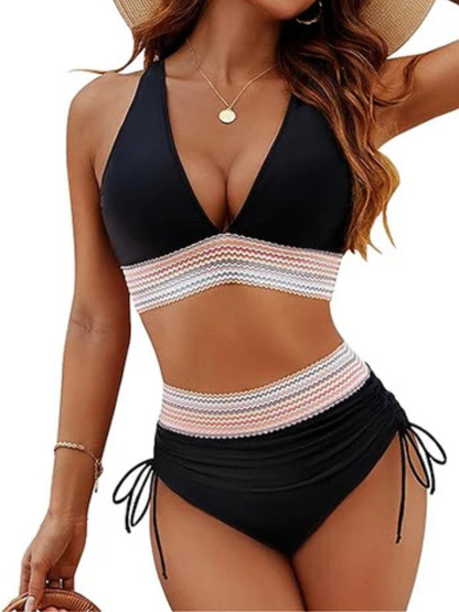 SARA | Conjunto de bikini de cintura alta para mujer